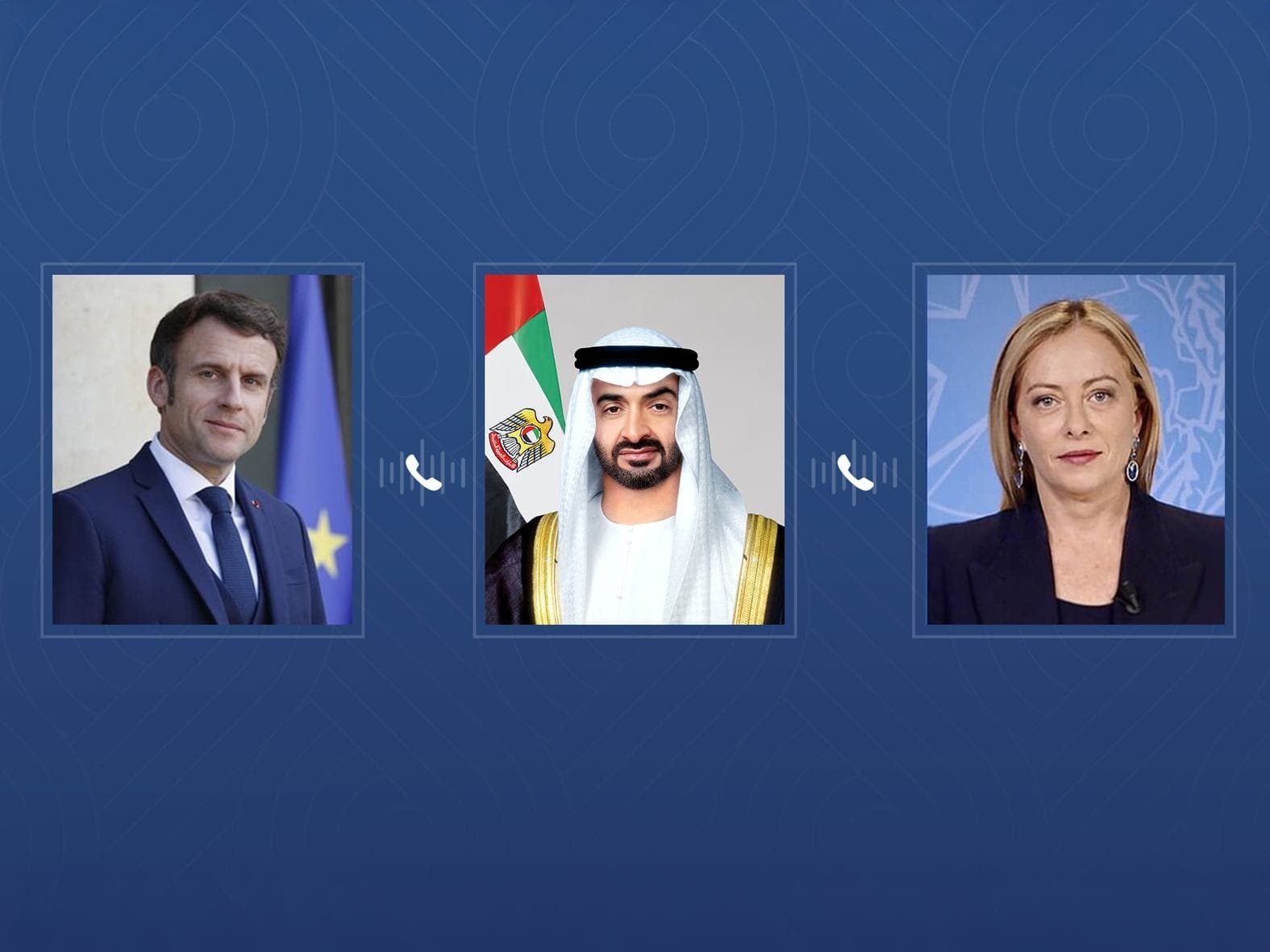 رئيس الدولة يبحث هاتفياً مع الرئيس الفرنسي ورئيسة وزراء إيطاليا علاقات التعاون والتطورات في المنطقة