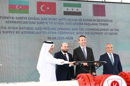 افتتاح خط النقل الإقليمي للغاز بين سوريا وتركيا