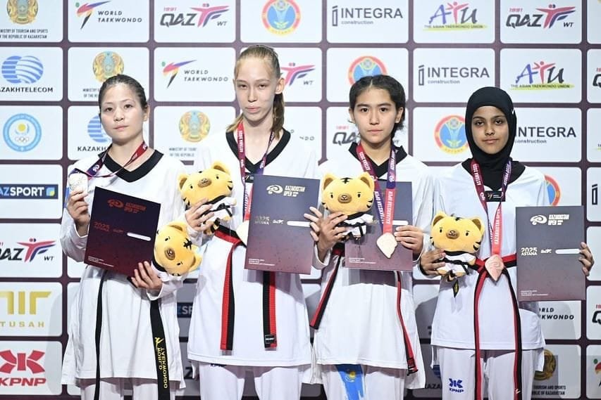 Sharjah Women's Sports Clubs win 3 medals in Kazakhstan International Taekwondo
