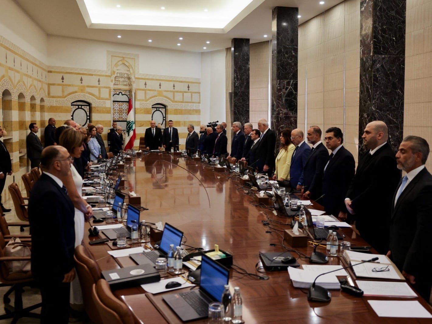 Hezbollah implicitly.. Lebanon agrees to end armed presence