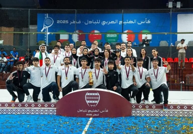 The UAE national team won the Arabian Gulf Padel Cup.
