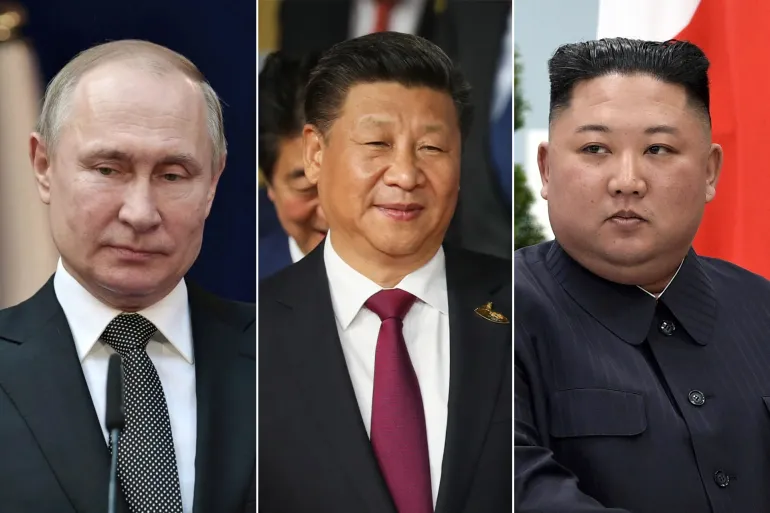 Picture and message.. Xi, Putin and Kim meet in China 