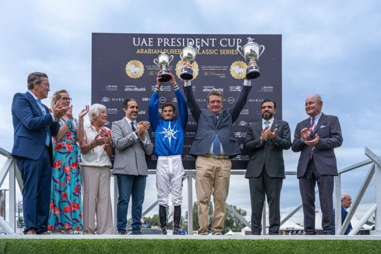 The horse "Al-Zeer" wins the President's Cup for Arabian Horses in Belgium 
