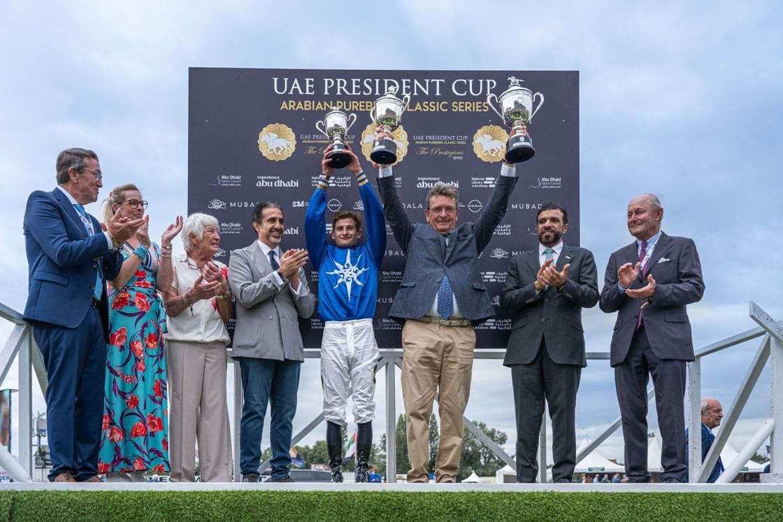The horse "Al-Zeer" wins the President's Cup for Arabian Horses in Belgium 