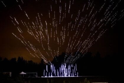 Video: Disaster in China's skies: Hundreds of drones crash during National Day parade, turning celebrations into a hail of fire.