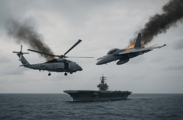 Two US Navy aircraft crash into the South China Sea