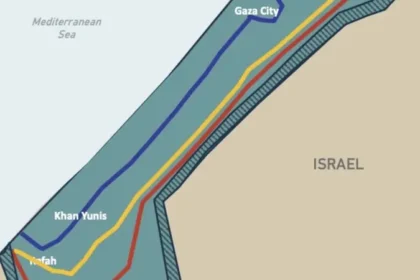 خريطة ترامب توضح خط الانسحاب الأولي من غزة