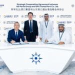 A partnership between Abu Dhabi Ports and Shandong Ports of China to develop industrial complexes for environmentally friendly cars