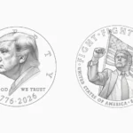 A move that sparked controversy in Washington. A coin bearing Trump's image