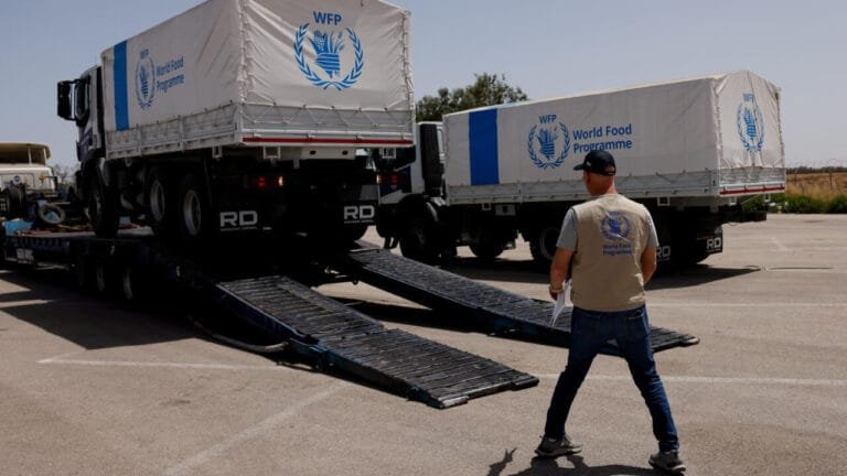 المساعدات الانسانية لغزة