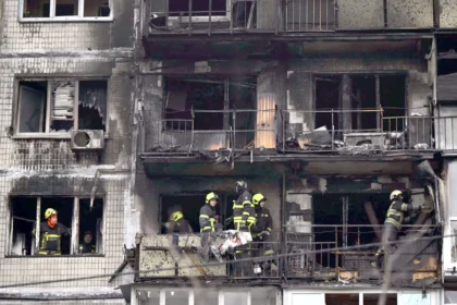 Explosions and fires rock two Russian oil tankers off the Turkish coast in the Black Sea