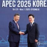 Presidents of South Korea and China