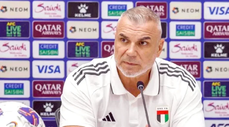 Cosmin Olăroiu, the coach of the UAE national team