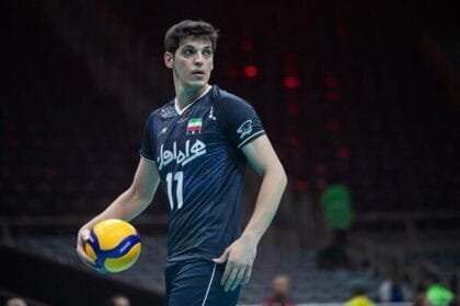 Iranian volleyball star Saber Kazemi