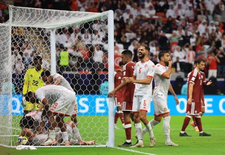 Tunisia stuns Qatar with a hat trick... and both teams bid farewell to the Arab Cup