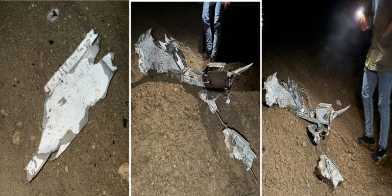 The wreckage of Lieutenant General Mohammed Ali Ahmed Al-Haddad's plane