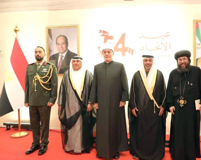 سفارة الإمارات في القاهرة تحتفل بالعيد الوطني الـ54 بحضور وزراء وسفراء وشخصيات بارزة5