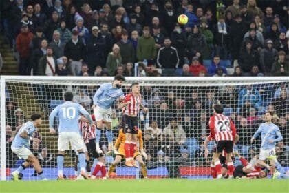 Sunderland hold Manchester City to a draw in the English Premier League