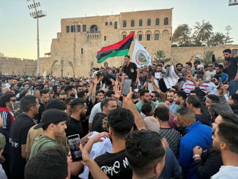 Protests in Tripoli demanding immediate elections and an end to the political deadlock