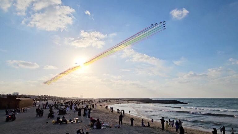 Dazzling air shows sweep across the skies of the UAE in celebration of the Day of Resolve